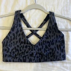Carbon 38 leopard sports bra